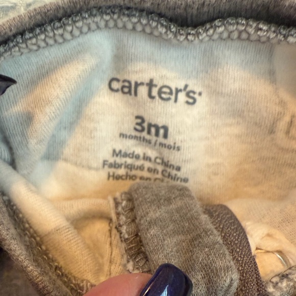 Carter's Charcoal Bear Print Footie - Picture 3 of 3